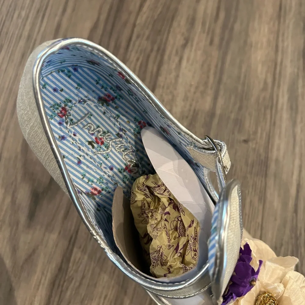 Irregular Choice Floral with clear high heel shoe sz 10 New w/out box - Picture 9 of 13
